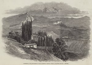 Pastrengo, het Belvedere van de Familie Marinelli door Ludwig Gruner